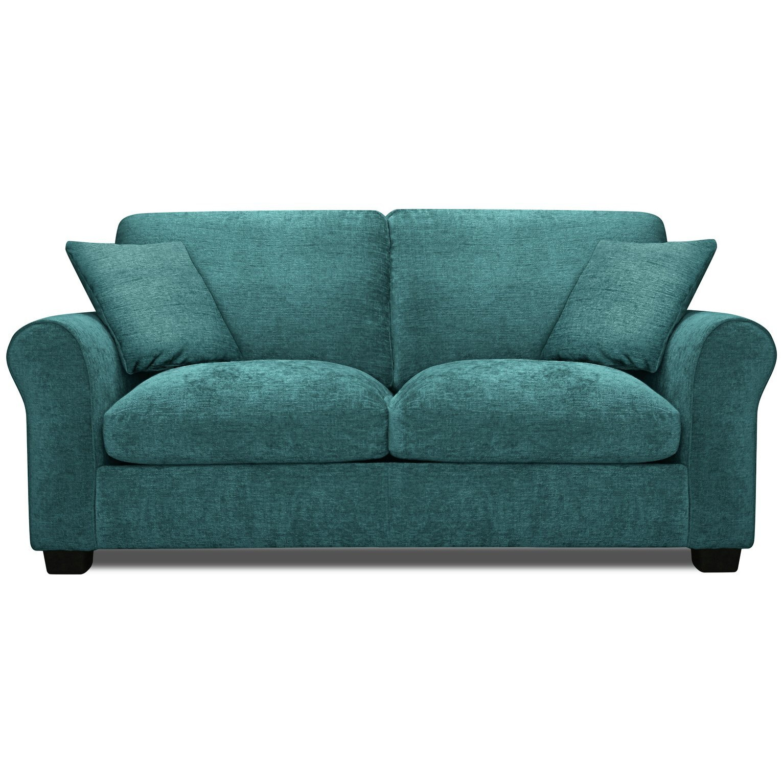 Argos Home Tammy 2 Seater Fabric Sofa bed - Teal - image 1