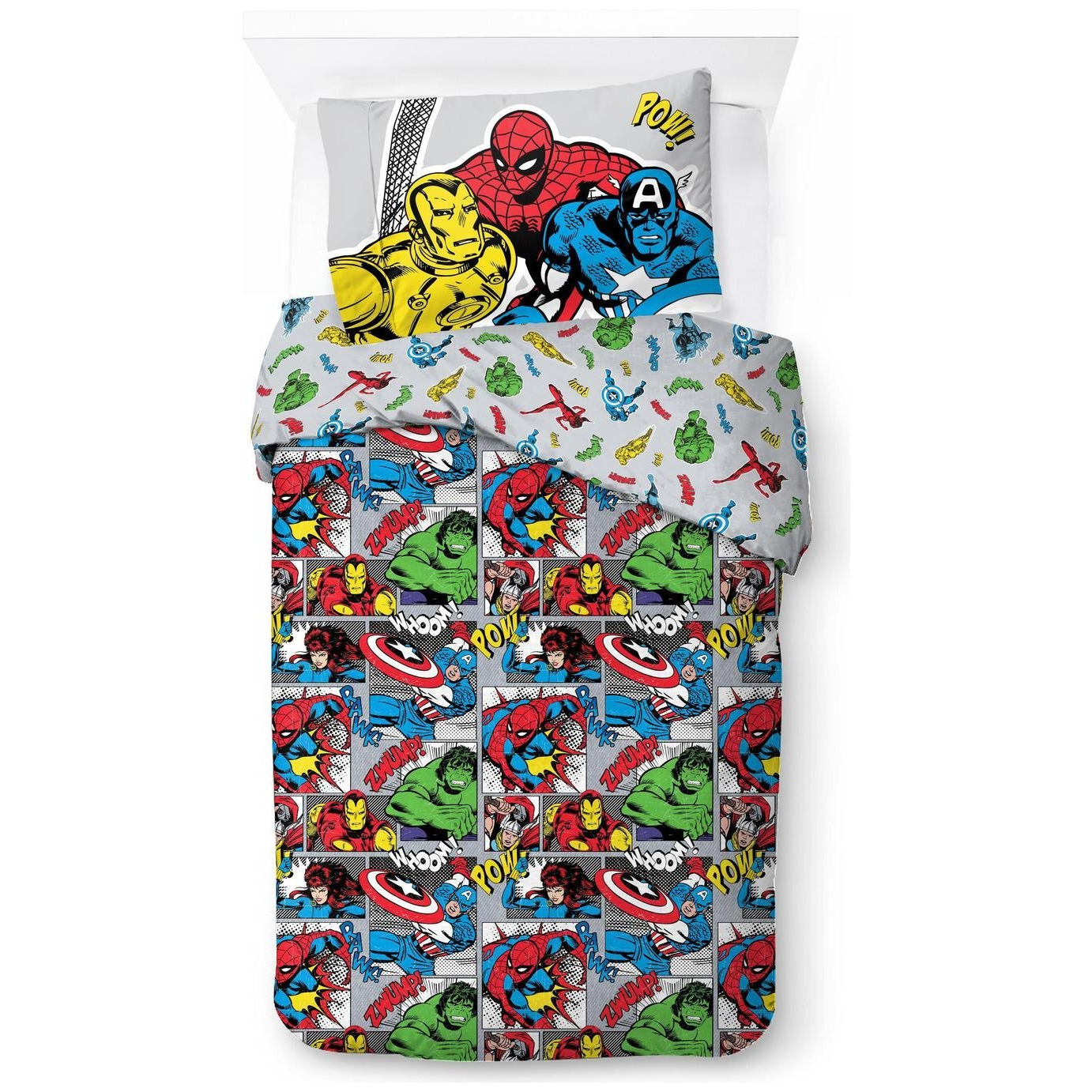 Marvel Kids Comics Pure Cotton Bedding Set - Single - image 1