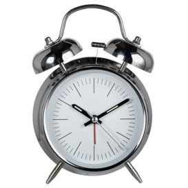 Constant Twin Bell Alarm Clock - Silver - thumbnail 1