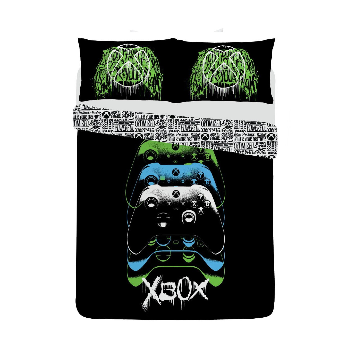 Xbox Black Bedding Set - Double - image 1