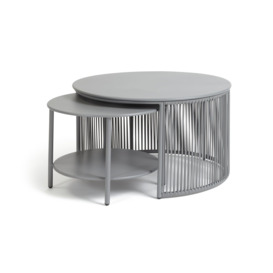 Habitat Ipanema Metal Garden Coffee Table - Grey