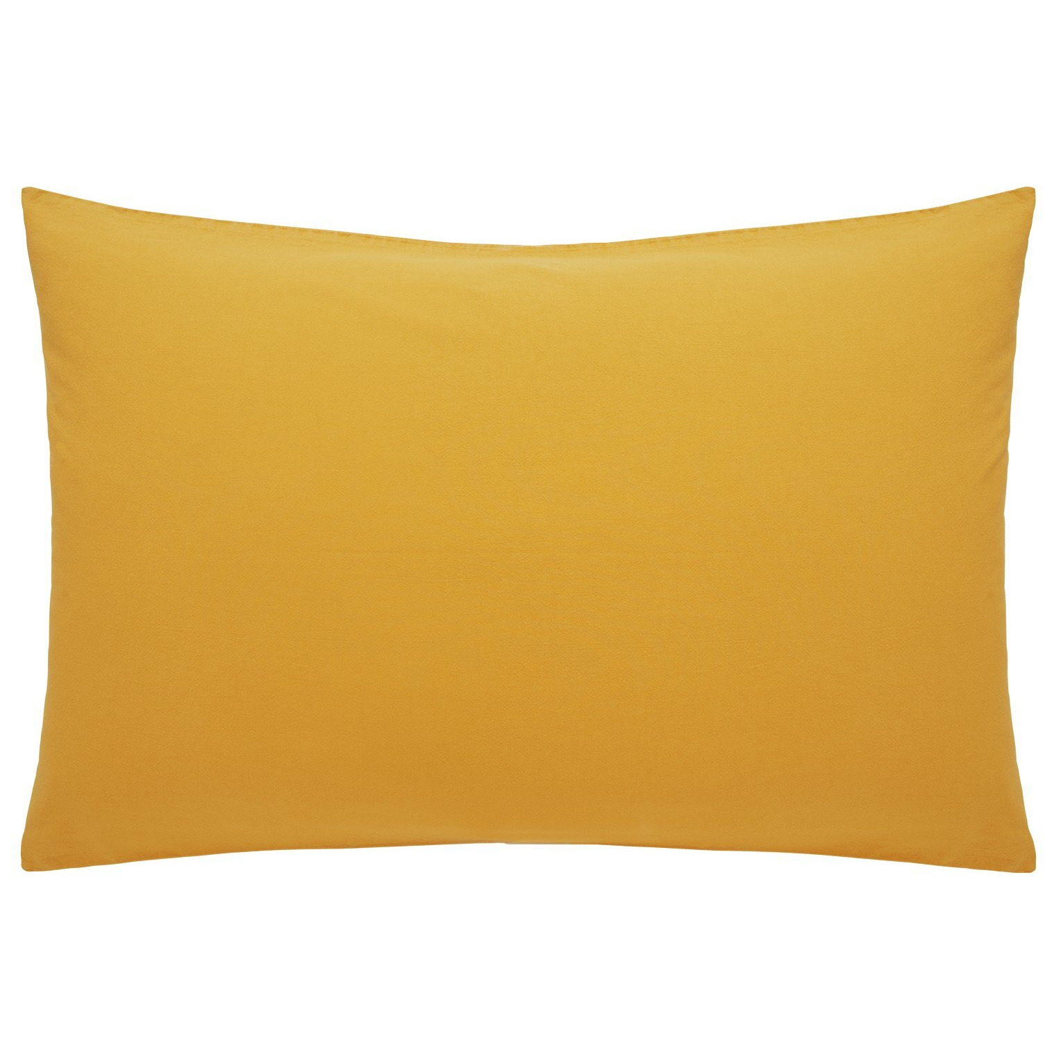 Habitat Stonewashed Cotton Mustard Bedding Set - Superking