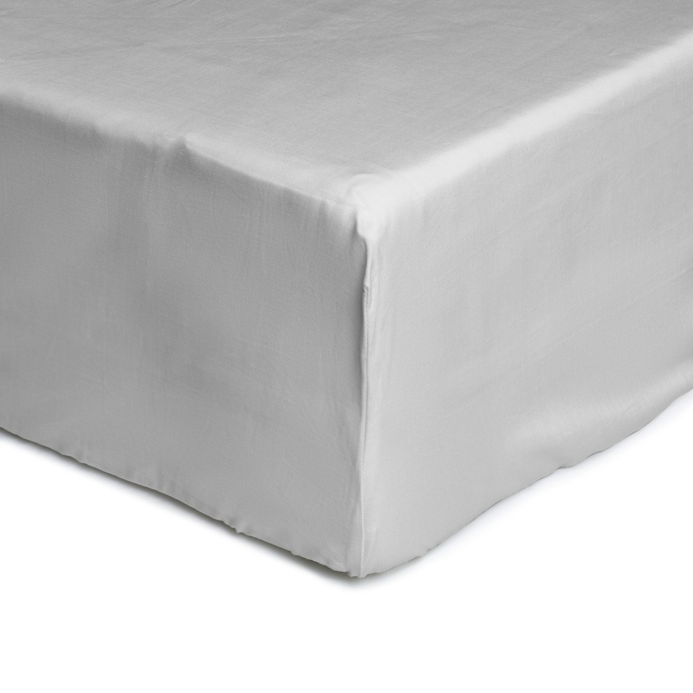 Habitat Anti-Microbial Cotton Dove Grey Fitted Sheet -Double - image 1