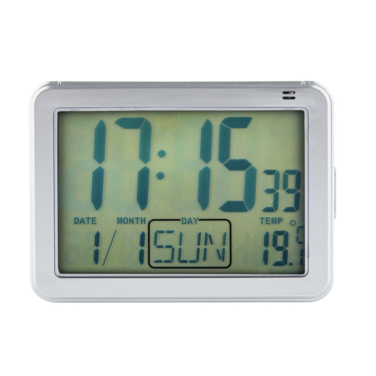 Constant Large Display Digital Alarm Clock - Silver - image 1