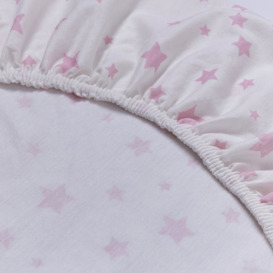 Silentnight Safe Nights Nursery Pink Fitted Sheets - Cot - thumbnail 2