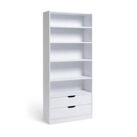 Habitat Compton 2 Drawer Bookcase - White