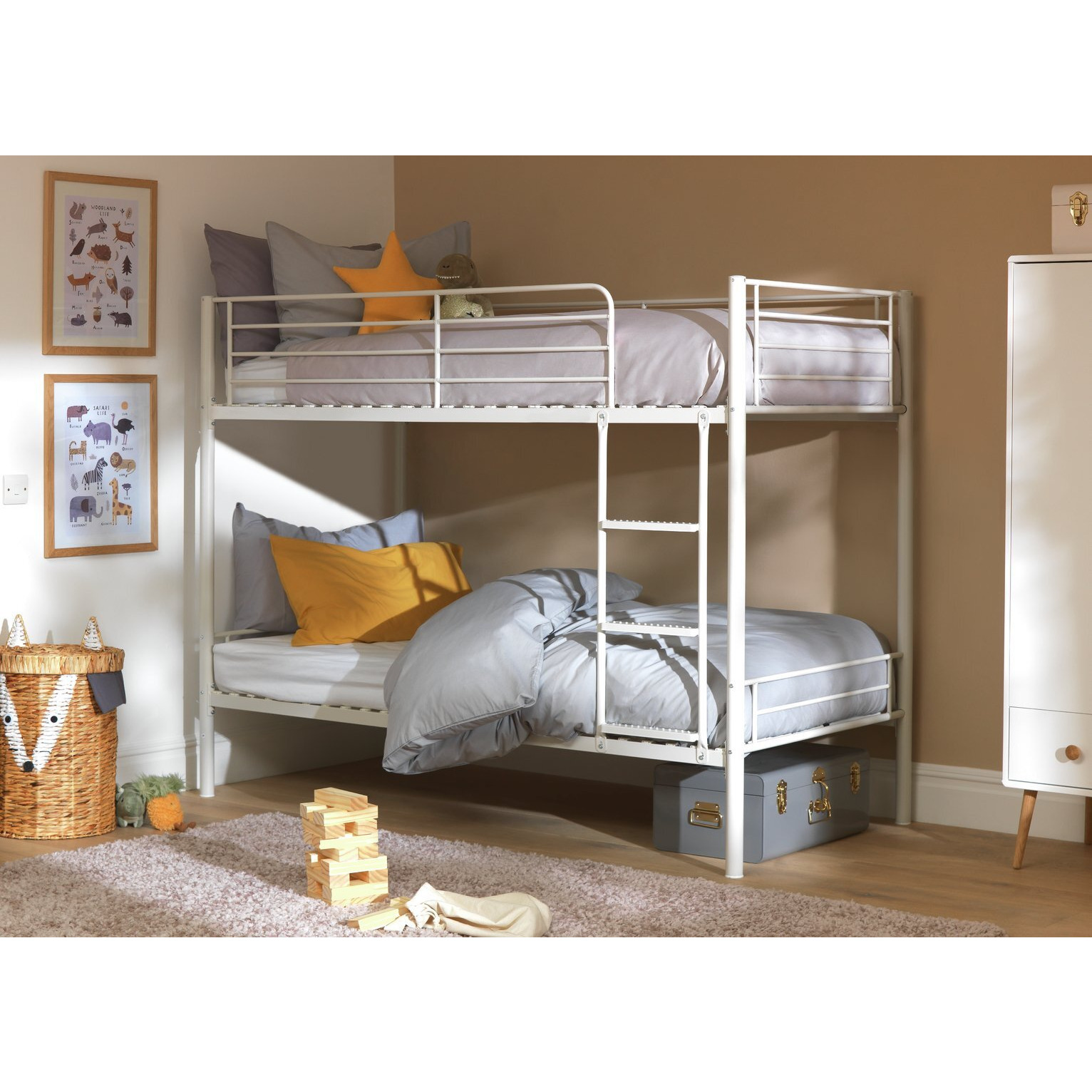 Argos Home Mason Metal Bunk Bed Frame - White