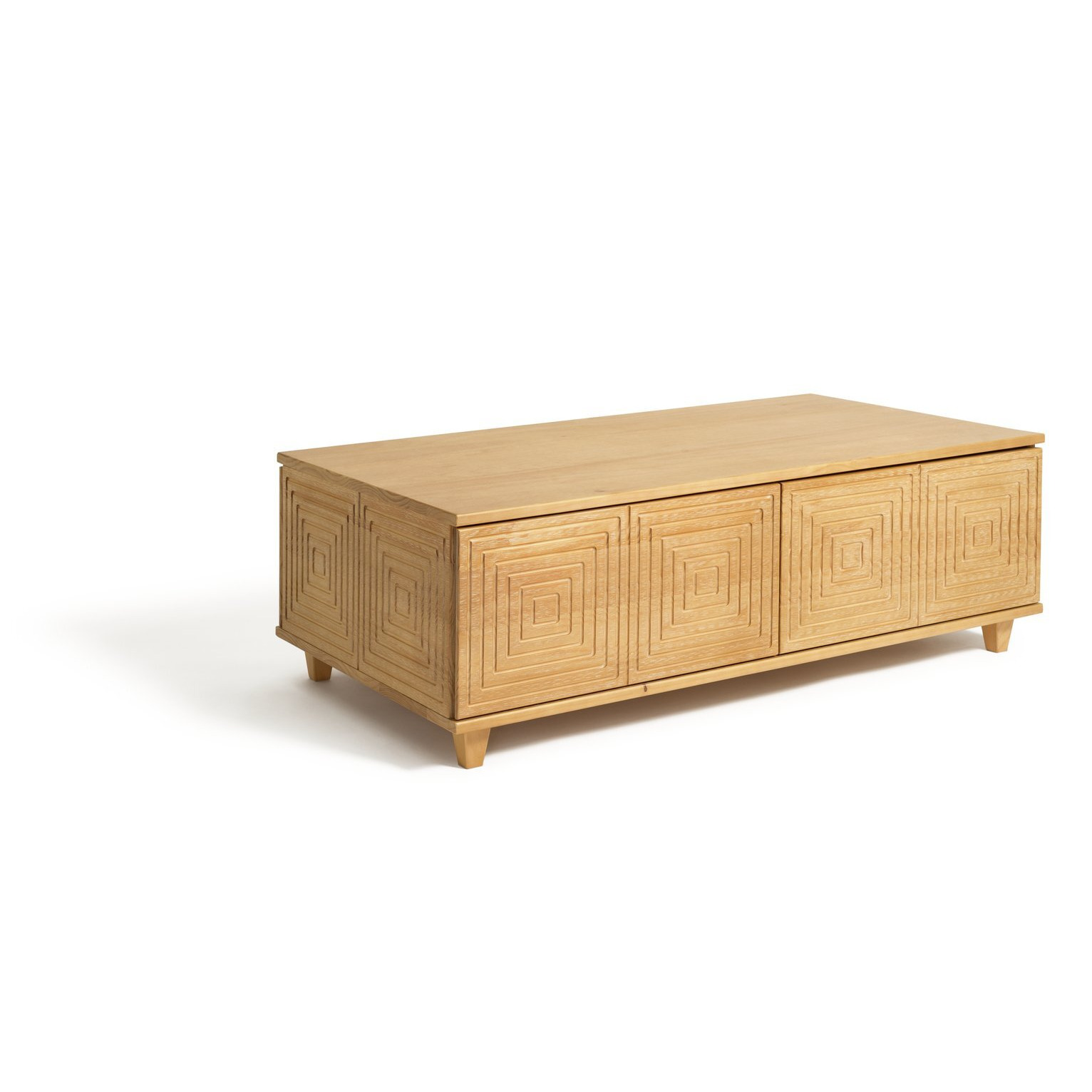 Habitat Grooved Storage Coffee Table - Pine - image 1