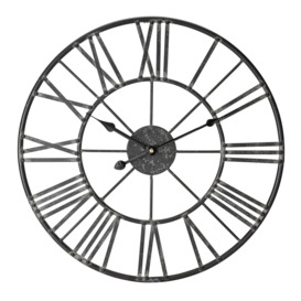 Argos Home Large Numerical Wall Clock - Black - thumbnail 1