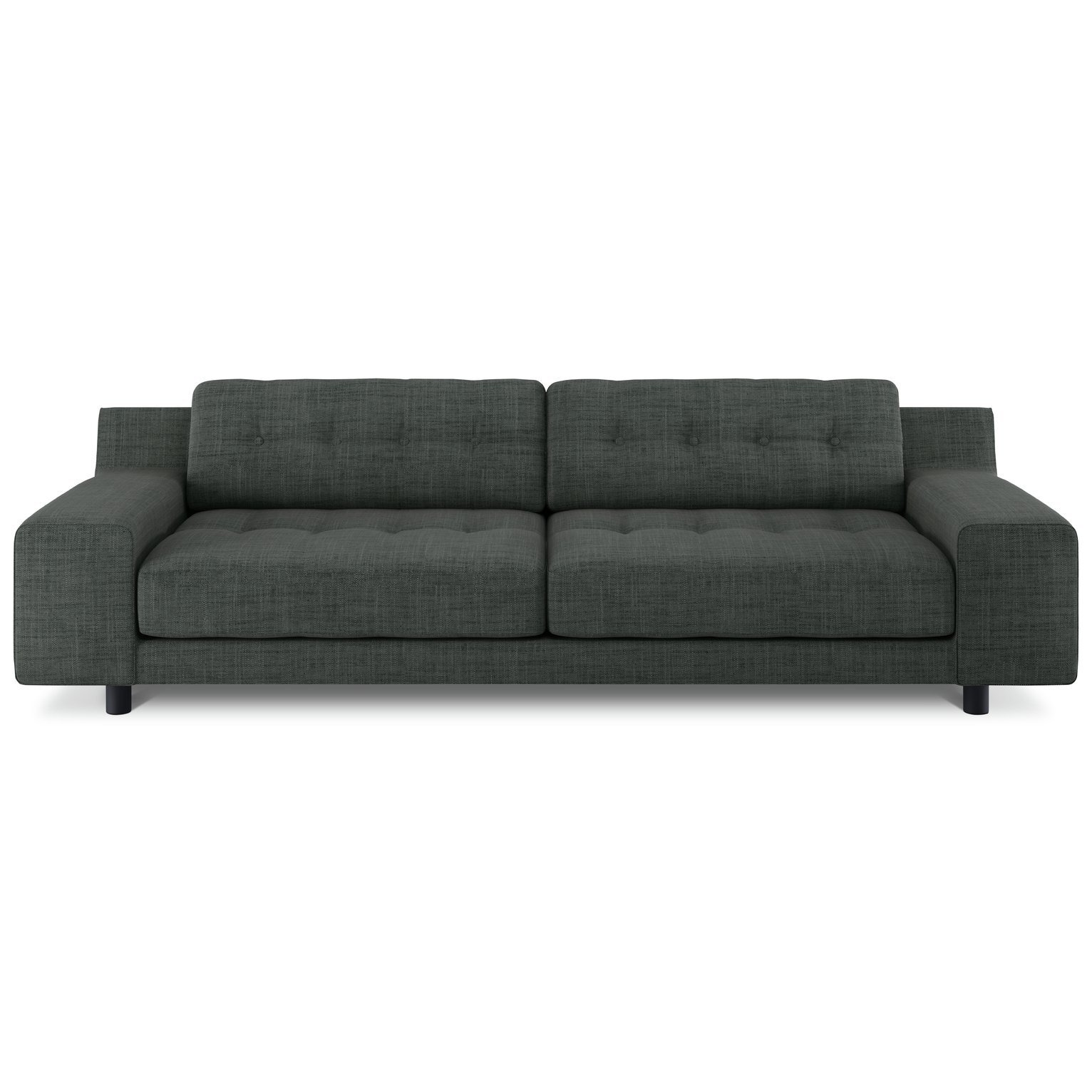 Habitat Hendricks Fabric 4 Seater Sofa - Charcoal