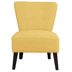 Habitat Delilah Fabric Cocktail Chair - Yellow - thumbnail 1