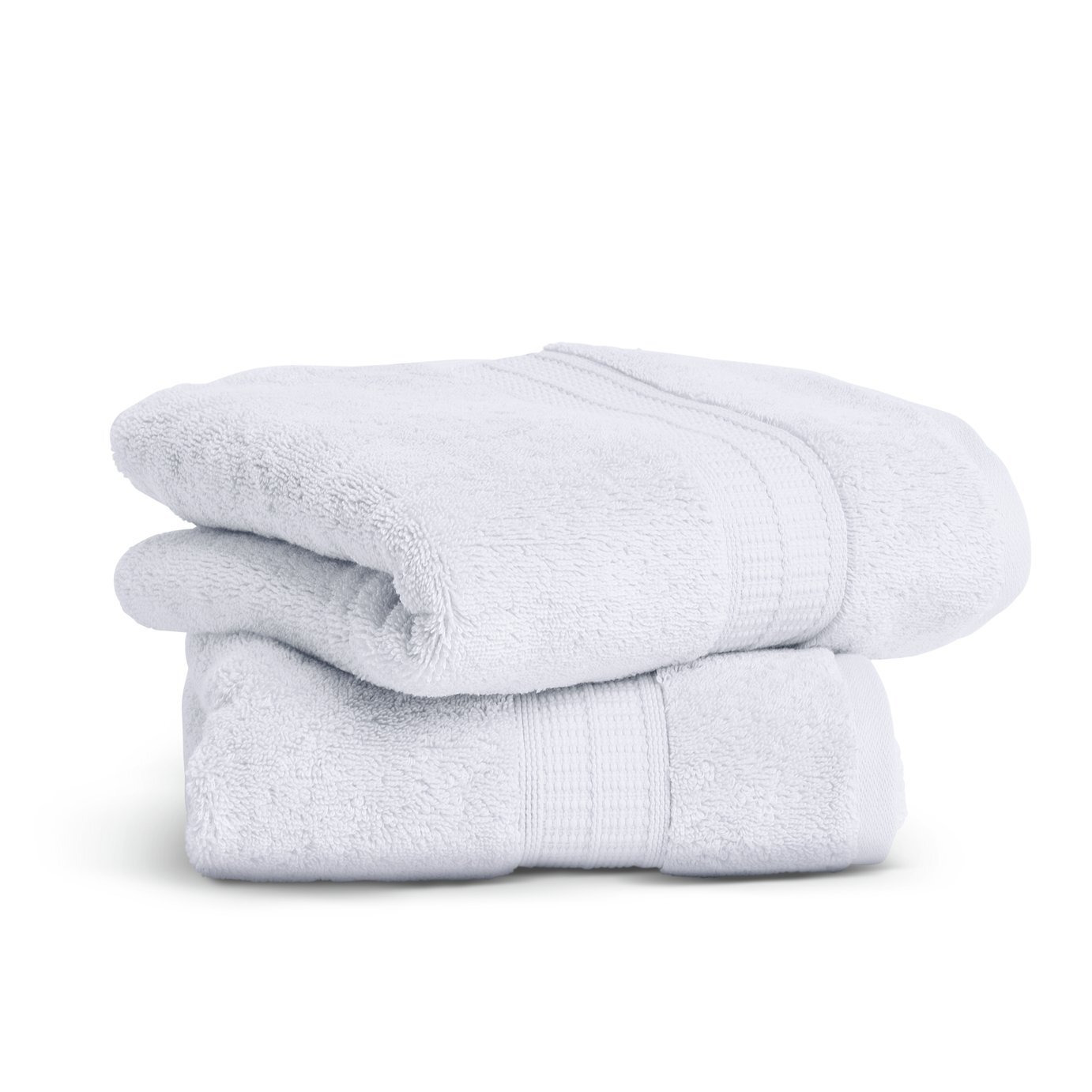Habitat Luxury Lyocell 2 Pack Hand Towel - White - image 1