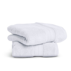 Habitat Luxury Lyocell 2 Pack Hand Towel - White - thumbnail 1