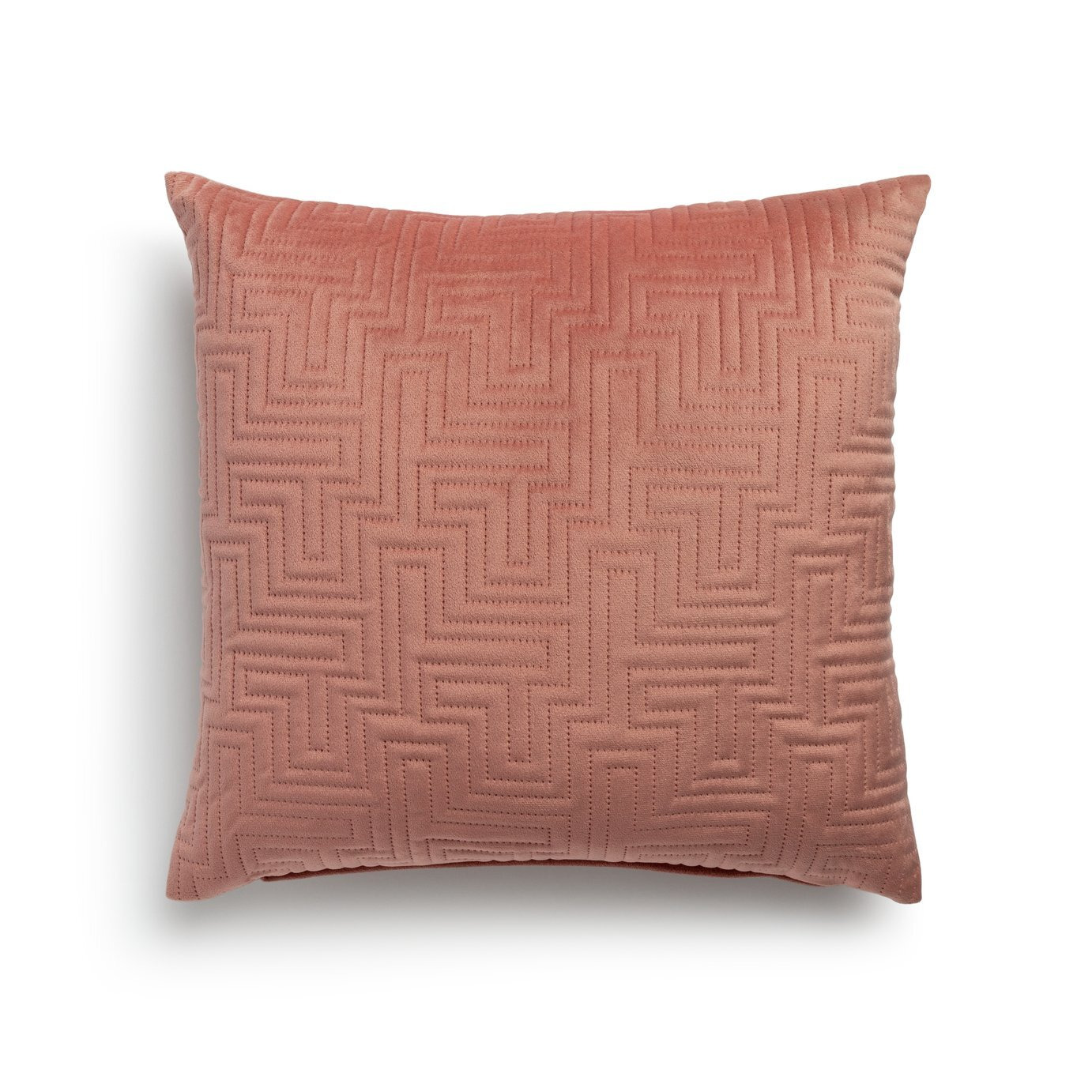 Habitat Pinsonic Textured Cushion - Dusky Pink - 43x43cm - image 1