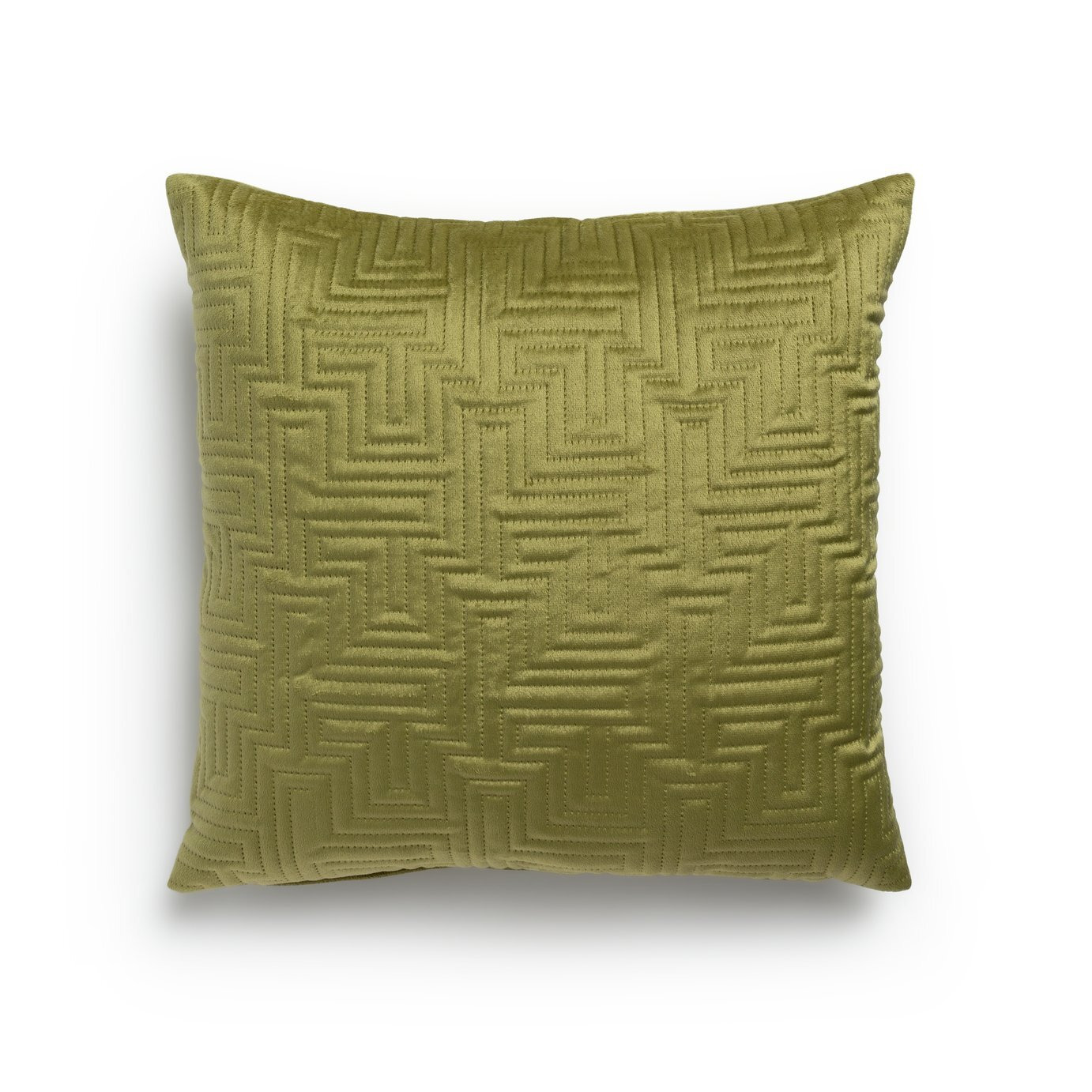 Habitat Pinsonic Textured Cushion - Olive - 43x43cm - image 1