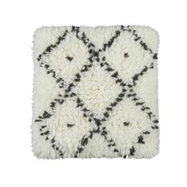 Habitat Tufted Geometric Cushion - Ivory - 50x50cm - thumbnail 1