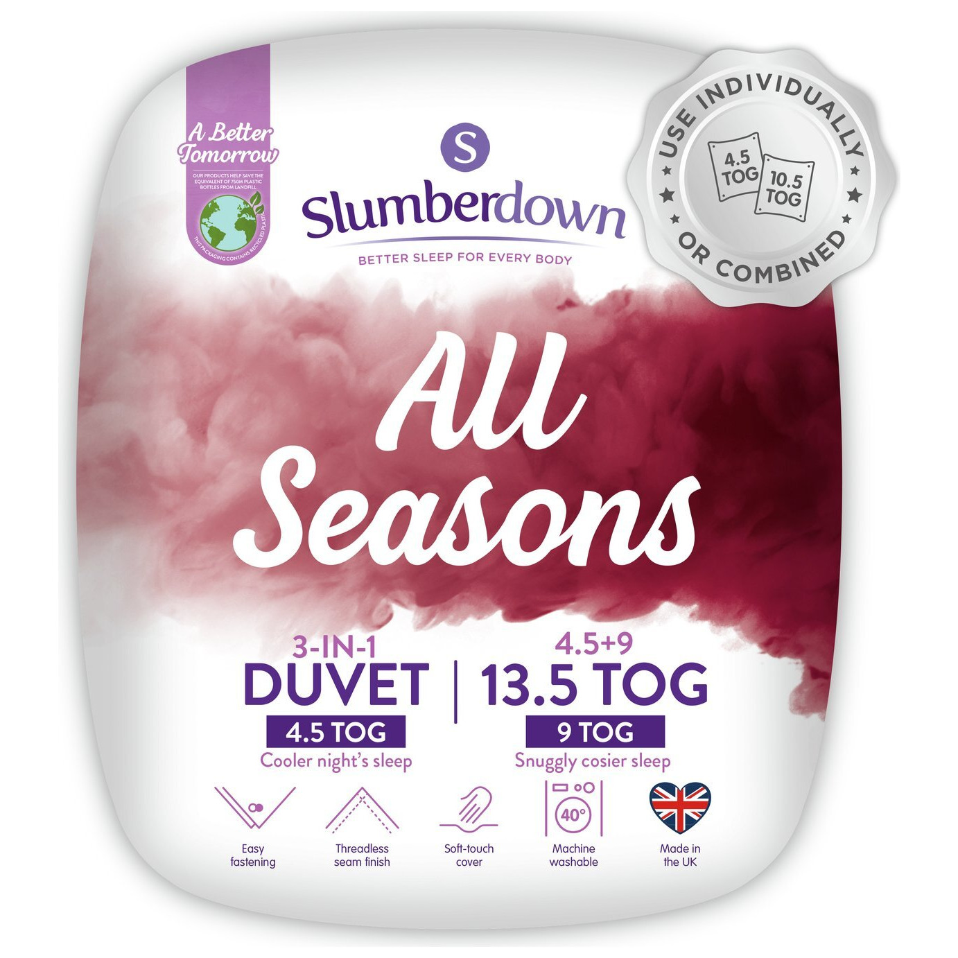 Slumberdown All Seasons Duvet - Double - image 1