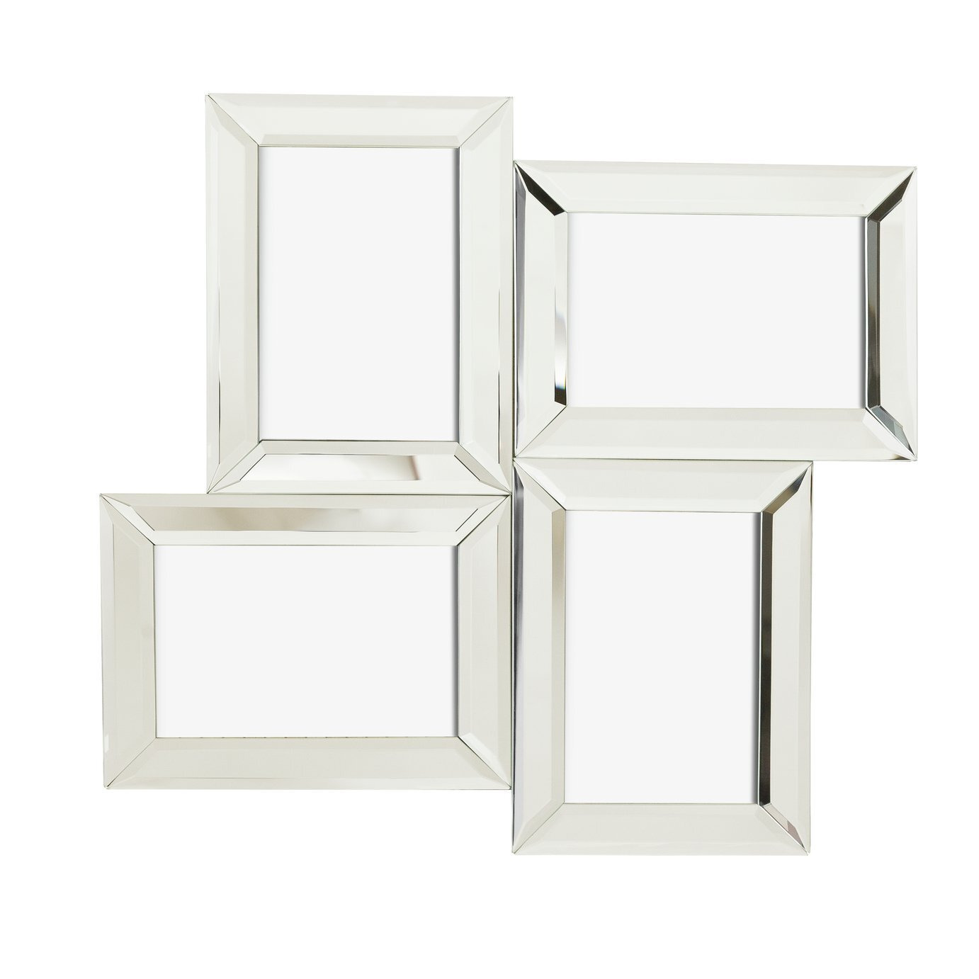 Argos Home Mirrored Multi Aperture Frame - Silver - 39x37cm - image 1