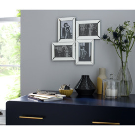 Argos Home Mirrored Multi Aperture Frame - Silver - 39x37cm - thumbnail 2