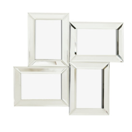 Argos Home Mirrored Multi Aperture Frame - Silver - 39x37cm - thumbnail 1