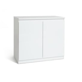 Karlstad TV Unit with Storage in Classic White