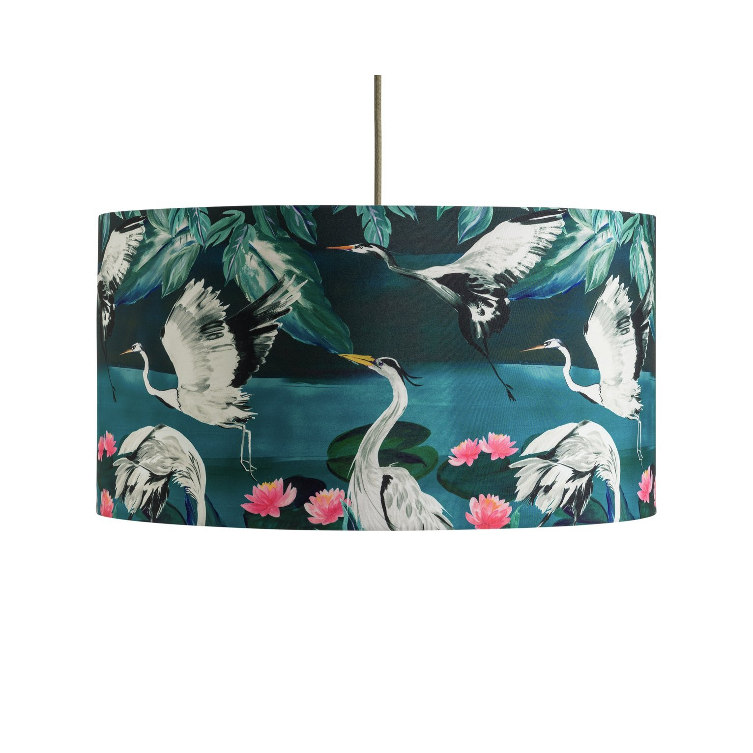 Argos Home Japonica Faux Silk Drum Lampshade-49cm - image 1