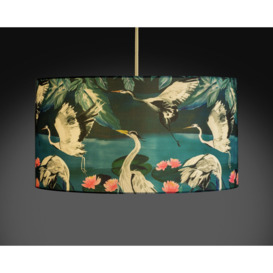 Argos Home Japonica Faux Silk Drum Lampshade-49cm - thumbnail 2