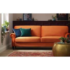 Habitat Joel Fabric 3 Seater Clic Clac Sofa Bed - Orange - thumbnail 2