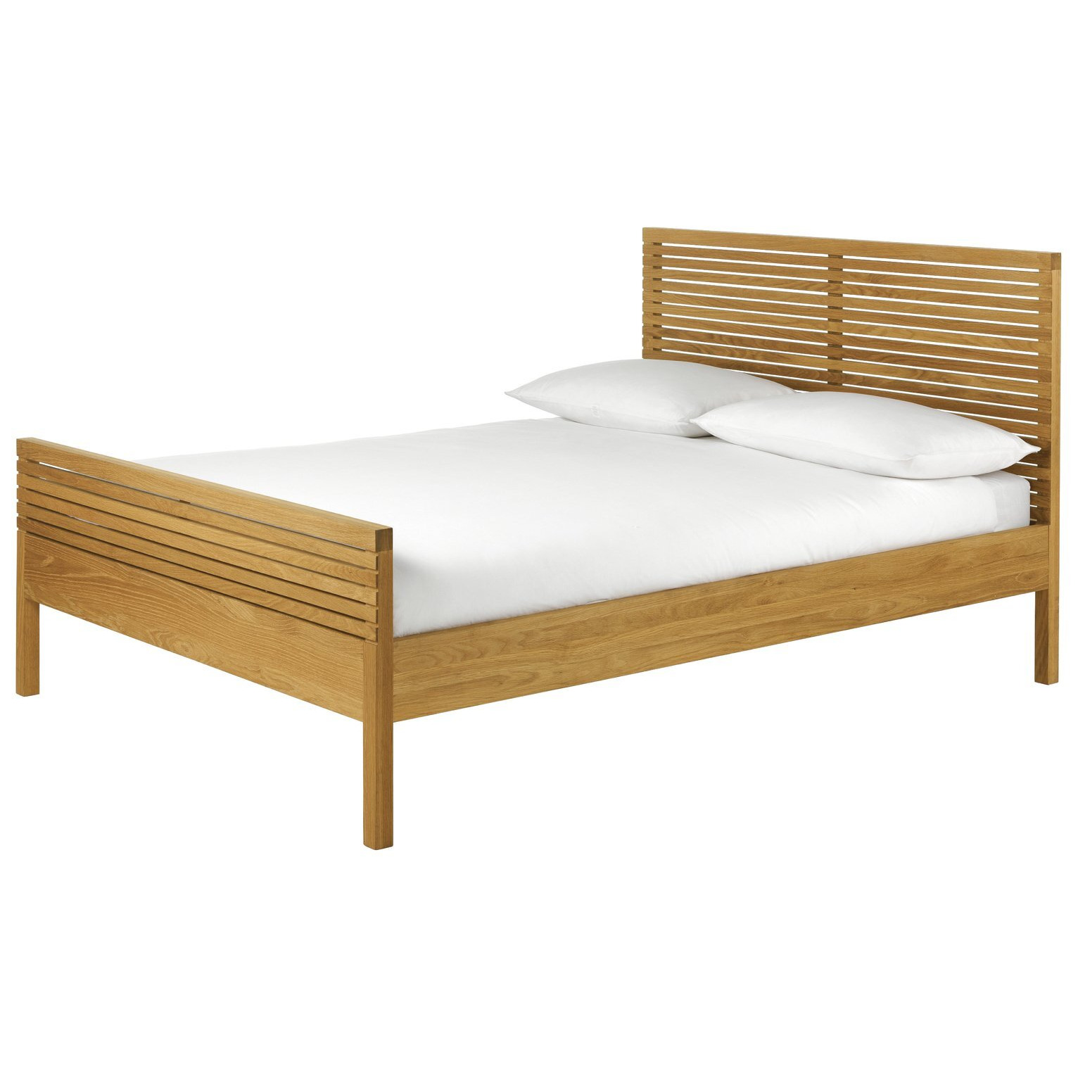 Habitat Max Double Wooden Bed Frame - Oak