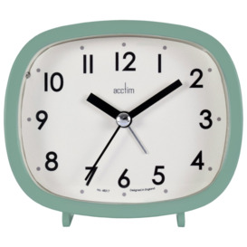 Acctim Hilda Retro Shaped Alarm Clock - Green - thumbnail 1