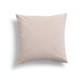 Habitat Matte Velour Soft Plain Cushion Dusky Pink - 43x43cm - thumbnail 1