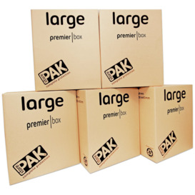 StorePAK Heavy Duty Large Cardboard Boxes - Set of 5 - thumbnail 1
