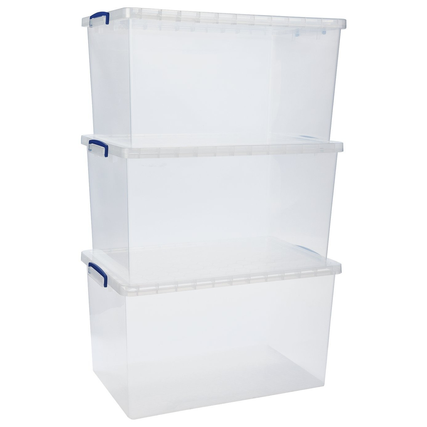 Really Useful 3 x 83L Nesting Box - Clear - image 1