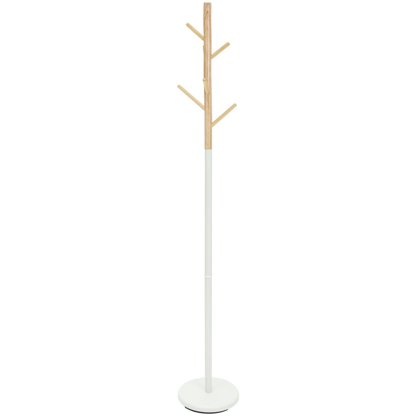 Habitat Wooden Coat Stand - White - image 1