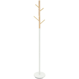 Habitat Wooden Coat Stand - White - thumbnail 1
