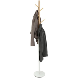 Habitat Wooden Coat Stand - White - thumbnail 2