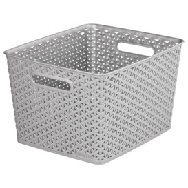 Curver My Style Set of 3 18 Litre Large Storage Boxes - Grey - thumbnail 2