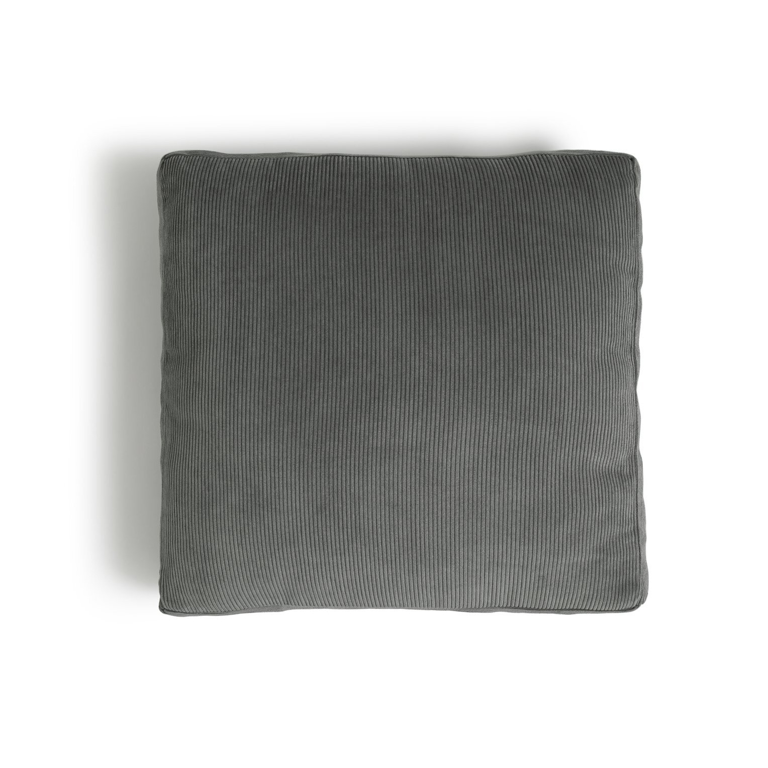 Habitat Cord Cushion - Grey - 43x43cm - image 1