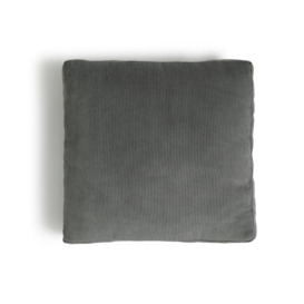 Habitat Cord Cushion - Grey - 43x43cm - thumbnail 1