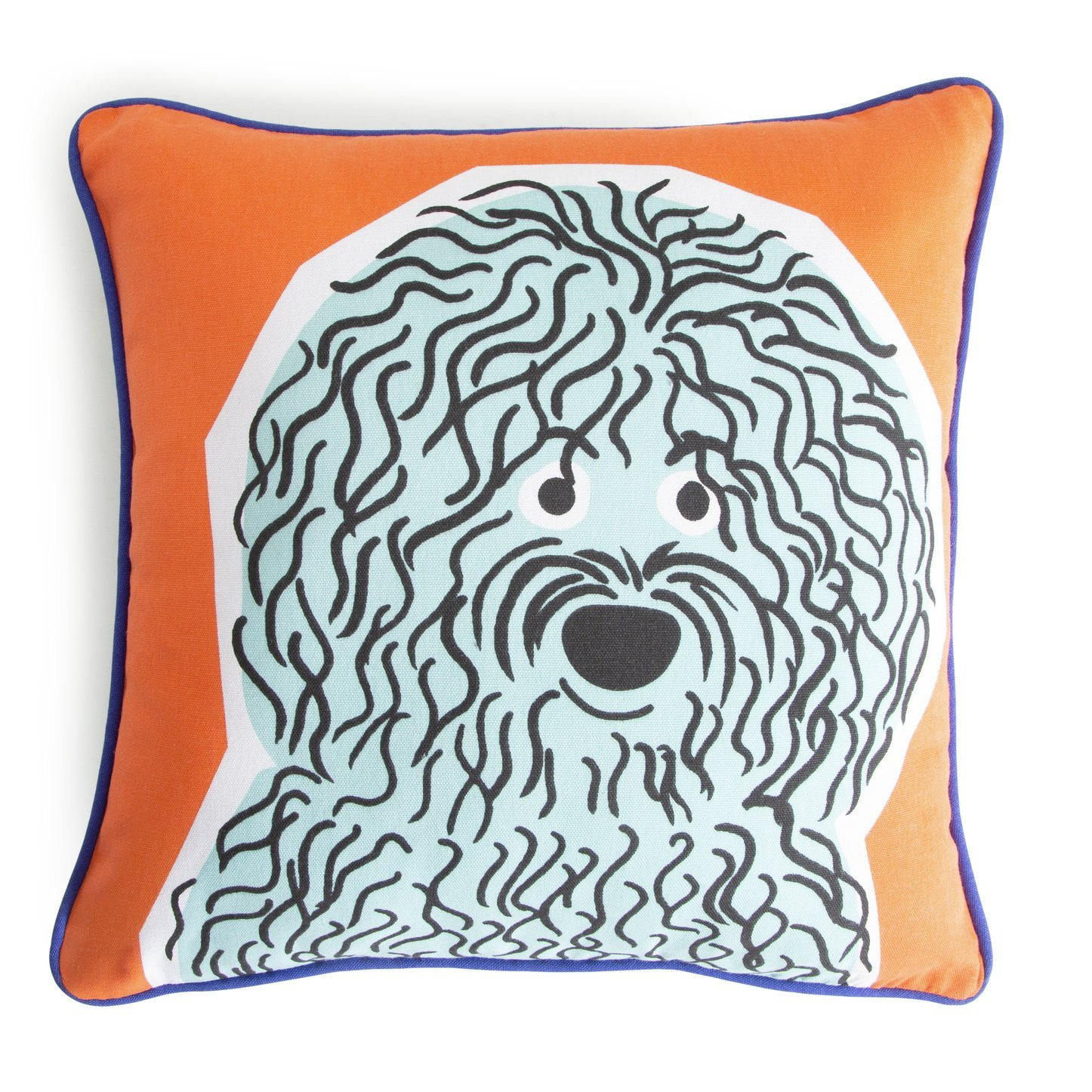 Habitat Dog Print Cushion - Multi - 43x43cm - image 1