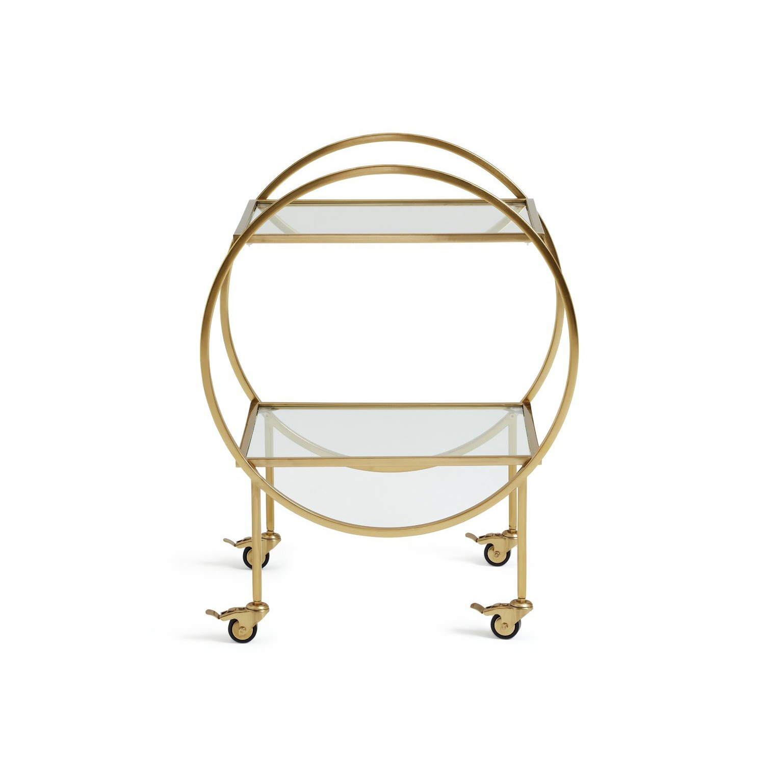 Habitat Kayleigh Drinks Trolley - Gold - image 1