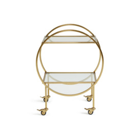 Habitat Kayleigh Drinks Trolley - Gold - thumbnail 1