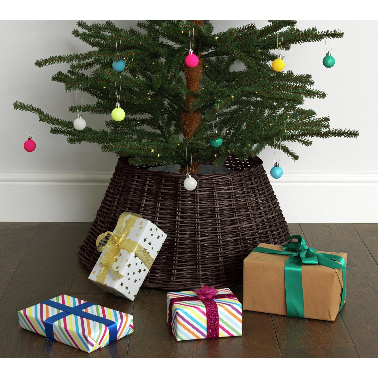 Habitat Wicker Christmas Tree Skirt - 57cm - image 1