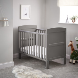 Obaby Grace Mini Baby Cot Bed - Taupe Grey - thumbnail 1
