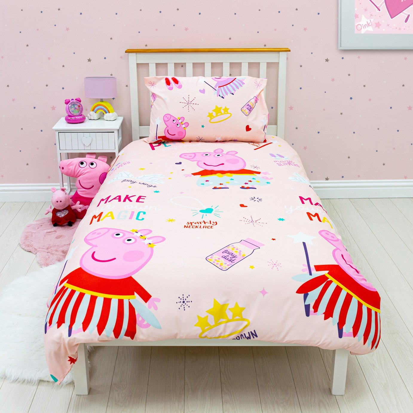 Bed Pillow Cot Bed Duvet Set Argos Peppa Pig Scribbles Pink Kids