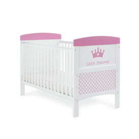 Obaby Grace Inspire Little Princess Cot Bed - White - thumbnail 2