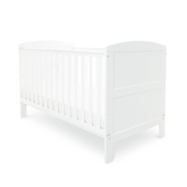 Ickle Bubba Coleby Classic Baby Cot Bed - White - thumbnail 1