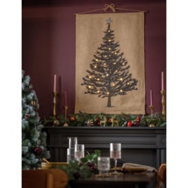Argos Home Christmas Light Up Tree Canvas Decoration - thumbnail 2
