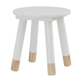 Habitat Skandi Kids Play Table & 2 Chairs - White & Acacia - thumbnail 2