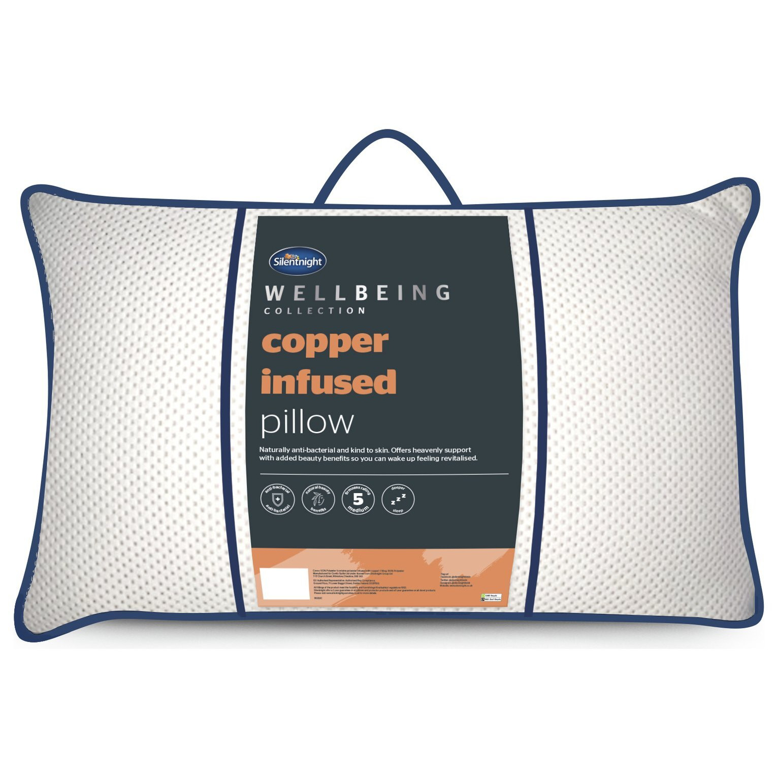 Silentnight Wellbeing Copper Infused Rejuvenating Pillow - image 1
